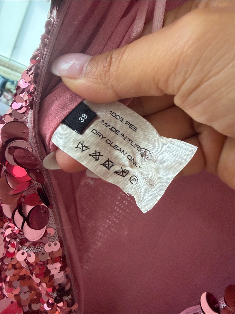 The New Arrivals Ilkyaz Ozel Isis Sequined Gown PINK - Picture 8 of 10